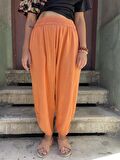 Unisex Bohem Lastik Bel Pantolon, Rahat Pantolon, Yoga Pantolonu, Şalvar, Pamuklu Şalvar,