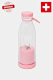 Pembe Renk Orijinal Taşınabilir Şarjlı El Blenderi 6 Ninja Bıçaklı
