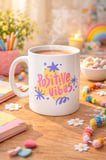 Positive Vibes Porselen Kupa MODEL 138 – Renkli Tasarım Motivasyon Kupası – Pozitif Enerji Veren Kahve & Çay Kupası