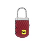 YALE ZARİF TİP ŞİFRELİ ASMA KİLİT - BORDO - BLİSTER