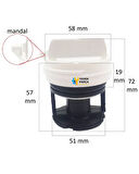 Profilo Uyumlu CM100SETR Çamaşır Makinesi Su Pompa Filtre Kapağı