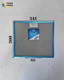 Arçelik: P19YCS | YATIK DAVLUMBAZ 90 cm | 345x300 mm | Aspiratör & Davlumbaz Tel Yağ Filtresi | Model: 9197061918 | 34,5x30 cm