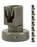 Zanussi Uyumlu ZDI6500X Bulaşık Makinesi ÜST Sepet Tekerleği 8 Adet