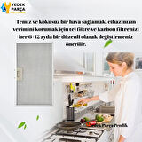 Arçelik Uyumlu P 171 TB, P 171 TS, P 171 TI, P 171 TG Sürgülü Aspiratör Filtresi Takımı