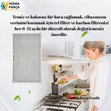 Bosch Uyumlu DKE635ASD Davlumbaz Metal Yağ Filtresi