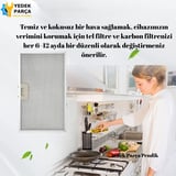 Bosch Uyumlu DKE245G Davlumbaz Metal Yağ Filtresi