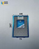 En 198mm Boy 268mm Arka Tırnak Arası 133mm Aspratör Filtresi