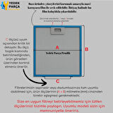Samsung Uyumlu HDC6A90TX Davlumbaz Aspiratör Yağ Filtre
