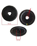 Beko Uyumlu ADE 63640 S Davlumbaz Aspiratör Karbon Filtresi