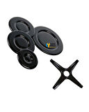 Luno 1 li Cezvelik Aparatı Ankastre Set Üstü Ocak 4 lü Kapak Takımı