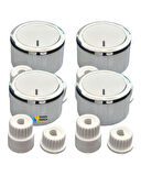 Ventino Düğme 4 lü Takımı Ankastre Set Üstü Ocak Düğmesi