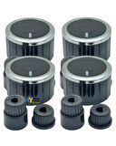 Mekappa Uyumlu Düğme 4 lü Takımı Ankastre Set Üstü Ocak Düğmesi