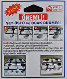 Hoover Uyumlu Düğme 4 lü Takımı Ankastre Set Üstü Ocak Düğmesi - Siyah (YAYLI) Görselle Eşleştiriniz