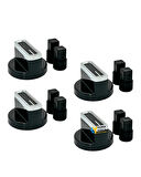 Beko Uyumlu BOCD D 6512 EKS Gazlı Ocak Düğmesi Takımı – 4’lü Siyah Çizgili