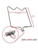 Arçelik Uyumlu ARF9431FT Fırın Alt Rezistansı 262900002 1400 W Ölçülere Dikkat Ediniz