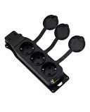 Veetrin 3lü Grup Priz Kauçuklu Kablosuz Priz