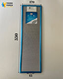 Bauknecht: DNHI5462 | 170x550 mm | Aspiratör & Davlumbaz Tel Yağ Filtresi | Model: 480122102186 | 17x55 cm