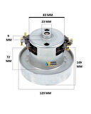 Beko Uyumlu BKS 1205 Süpürge Motoru 1200W HT60