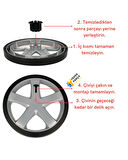 Philips Uyumlu Fc 9225 Marathon Süpürge Teker Tamir Kiti | Tekerlek İç Parçası ve Çivisi