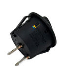 Arçelik Uyumlu Tost Makinesi Açma Kapama Anahtarı - Yuvarlak Işıksız 10A 125V / 6A 250V AC Şalter