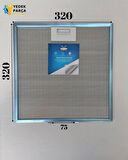 Profilo: DVX6E621/01 | 320x320mm| Aspiratör & Davlumbaz Tel Yağ Filtresi | Model: 00771329 - 481248058144 - 50268967002 |32x32cm