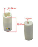 Cvs Uyumlu DN 1289 Olivia Çubuk Blender Hareket Aktarıcı, Dişli, Kaplin, Kavrama Parçası, Motor Burcu