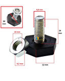 Arçelik Uyumlu ARY4320 Çamaşır Makinesi Ayağı Kaymaz Ayarlı Ayak 4 lü Seti ÖLÇÜLERE DİKKAT EDİNİZ