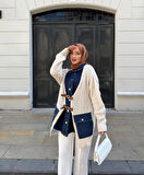 Kot Detaylı Kemerli Hırka