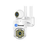 Çift Lens PTZ Wifi güvenlik IP kamera hızlı Dome açık otomatik izleme  gece görüşlü