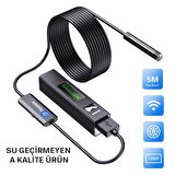 Wifi & Usb Led tel yılan 1080p Full HD endoskop su geçirmez kamera 5 MT