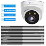 Yoosee RJ-45 2 Megapiksel HD 1920x1080 Dome Güvenlik Kamerası