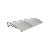 Plastik Ayak 6mm Levhalı Pratik Sundurma Kanopi 100x300 cm Gri