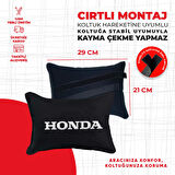 Beyaz Honda Nakışlı Yastık Seti