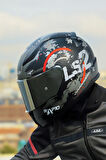 RAPID 2 CIRCLE MAT SİYAH-KIRMIZI KASK