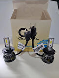 H7 Led Zenon C6 Mini Led Xenon Ampul 12800 Lümen Beyaz Renk 6000 Kelvin