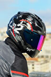 RAPID 2 CIRCLE MAT SİYAH-KIRMIZI KASK