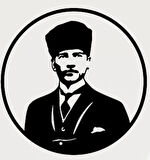 Gazi Mustafa Kemal Atatürk Duvar Dekor Sticker 40 x 40 cm