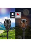Solar Alev Efektli Bahçe Lambası