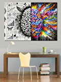 Zihin Ve Beyin Sanatı Dekoratif Kanvas - Mdf Ahşap Tablo