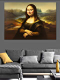Kilolu Mona Lisa Portresi Dekoratif Kanvas - Mdf Ahşap Tablo