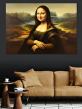 Kilolu Mona Lisa Portresi Dekoratif Kanvas - Mdf Ahşap Tablo
