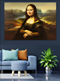 Kilolu Mona Lisa Portresi Dekoratif Kanvas - Mdf Ahşap Tablo