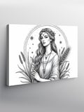 Kanvas Tablo Başak Burcu 50cmx70cm