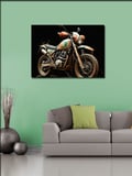 Kanvas Tablo Vintage Motosiklet Tasarımı 100cmx140cm