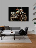 Kanvas Tablo Vintage Motosiklet Tasarımı 50cmx70cm