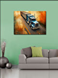 Kanvas Tablo Modern Tır Tasarımı 100cmx140cm