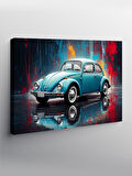 Kanvas Tablo Retro Klasik Araba 100cmx140cm