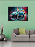 Kanvas Tablo Retro Klasik Araba 100cmx140cm
