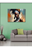 Kanvas Tablo Afrikalı Kadın