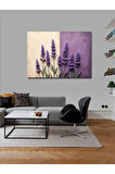 Kanvas Tablo Mor Lavantalar